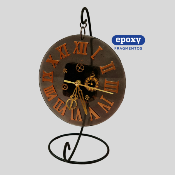 Reloj de Escritorio Romano con Pedestal